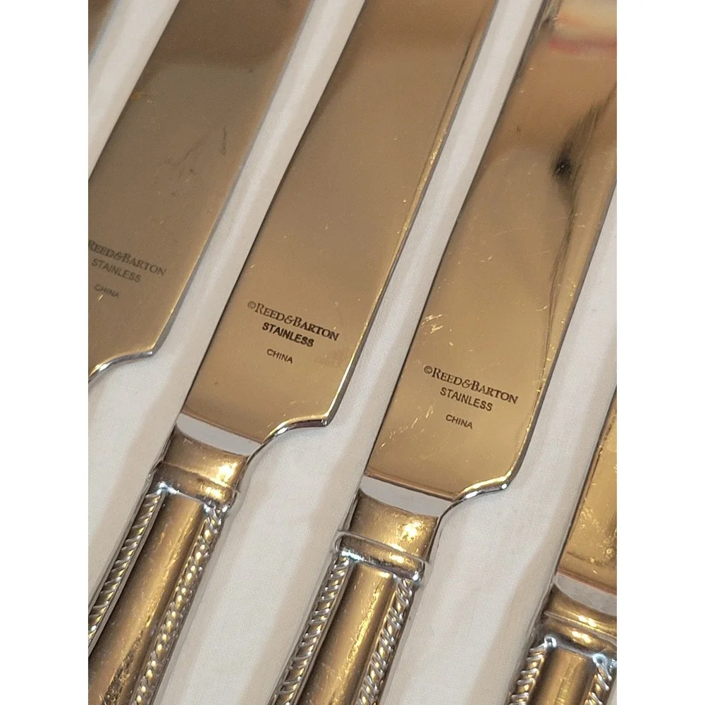 Reed & Barton‎ Dinner Knives 6pc Domain 9.25in 18/10 Stainless Steel